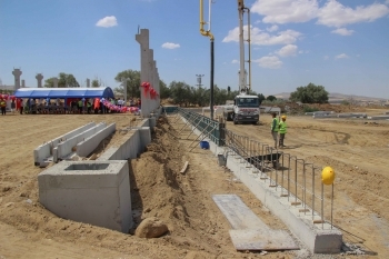 Hayvan Pazarı, Soğuk Hava Deposu ve Kesimhane Temel Atma Töreni