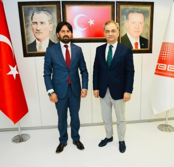 Ortaköy Belediye Başkanımız Sayın Ali Rıza ÖZDEMİR, Türkiye Belediyeler Birliği Genel Sekreteri Sayın Dr. Hayri BARAÇLI’yı ziyaret etti.
