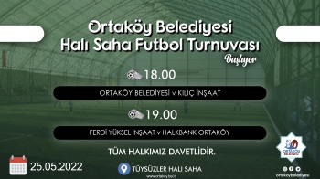 ''Ortaköy Belediyesi Halı Saha Futbol Turnuvası Yarın Başlıyor''