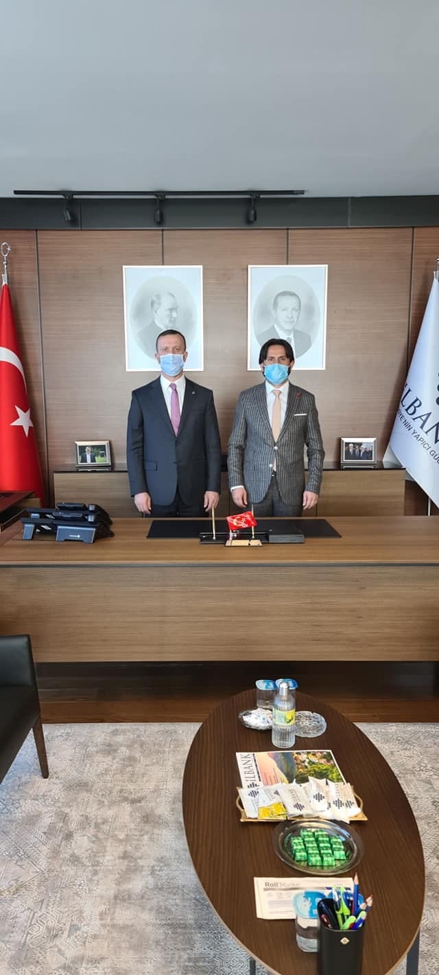 Ortaköy Belediye Başkanımız Sn. Ali Rıza ÖZDEMİR İller Bankası Genel Müdürümüz Yusuf BÜYÜK'ü makamında ziyaret etti..