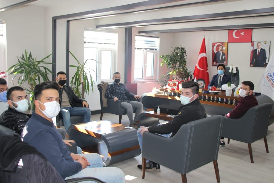 ''AK Parti Gençlik Kollarından Ortaköy Belediye Başkanımız Sn. Ali Rıza ÖZDEMİR'e Ziyaret''