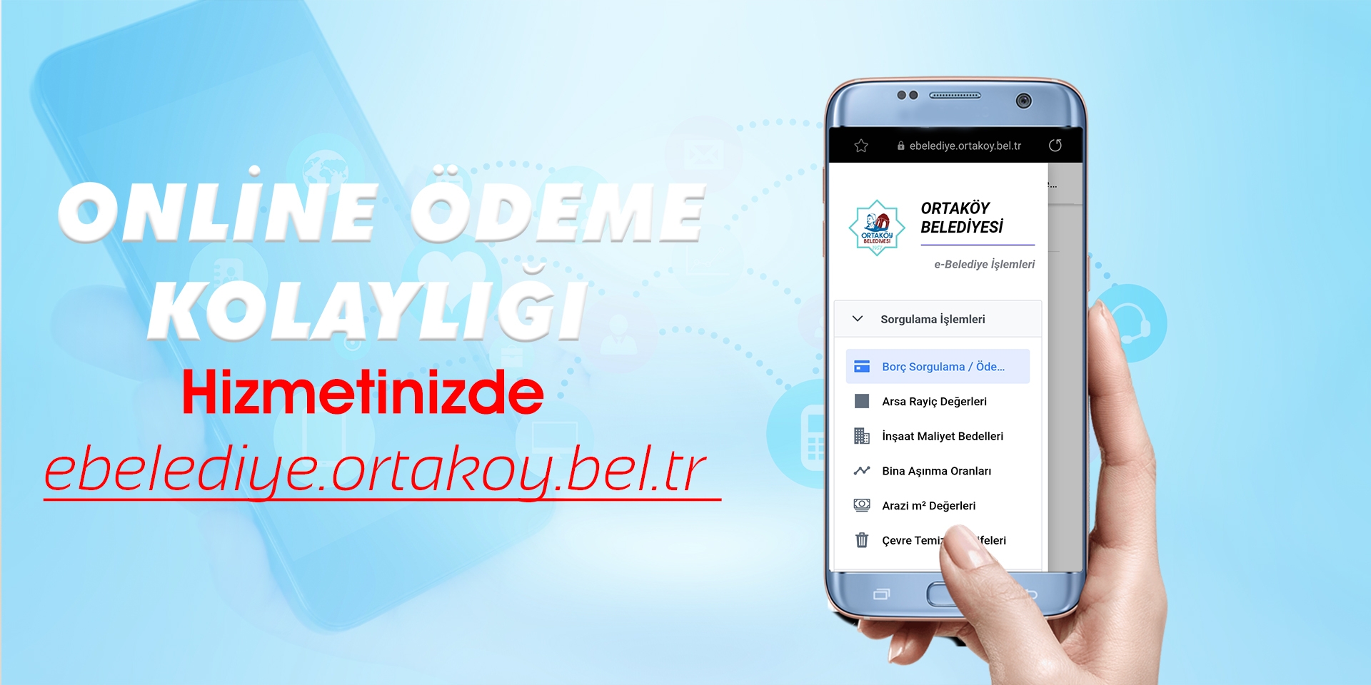 Online Ödeme Hizmetinizde Ortaköy Belediyesi
